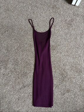 Plum Bodycon Slip Dress